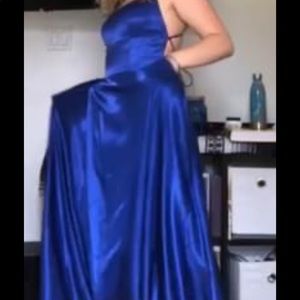 Blue prom dress